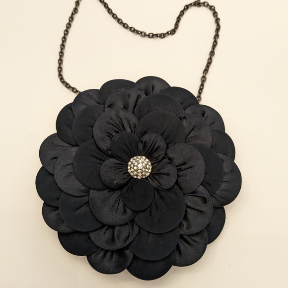 Jacques vert navy flower clutch - Picture 1 of 6